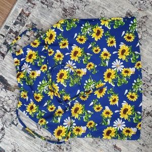 Kortni Jeane Sunflower Swim Top Size S